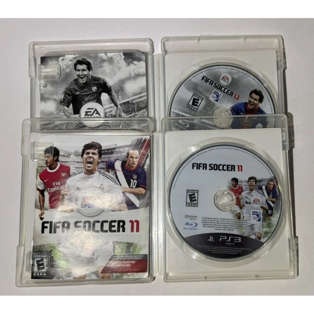 FIFA 11, 13 PS3 LOT of 2‎ GAMES Playstation 3 Game, with Manuals Soccer